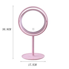 Hancoc Makeup Mirror Specchio Cosmetico for Il Trucco Illuminato A LED, Specchio con Touch Screen Dimmerabile, Specchio Illuminato Portatile for Viaggi, Bagno