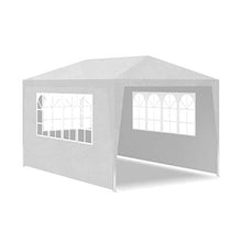 Wakects Gazebo da Giardino, 3x4 m Tenda per Feste Tendone per Feste Gazebo Impermeabile Protezione UV Tenda Giardino Sagre Eventi Mercati Esterno, Bianco