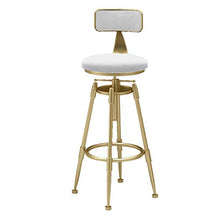 Dining room Chair, bracciolo Tappezzeria, Seggiolone, Sgabello Bar Sgabello Sgabello Bar Sgabello Cafe Counter Home Sedie Pub Premium Altezza girevole ad alte prestazioni regolabile con schienale FACA
