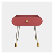 H-Comodini Camera Tavolino Laterale Comodino Nordic Camera Divano Fianco del Mobile Piccolo Armadio di immagazzinaggio (Color : Red)