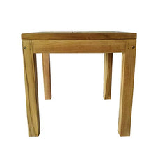 CHICREAT T80859 Teak, Circa Tavolo da Giardino in Legno Massiccio, 50 x 50 x 50 cm, Marrone