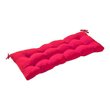 Cuscino da banco reclinabile, cuscino quadrato in cotone, cuscino per pausa pranzo o sedia a sdraio per mobili da giardino o patio interno Rosso 1