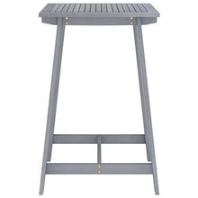 vidaXL Set da Bar da Giardino 5 pz Grigio in Legno Massello di Acacia