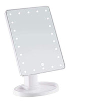 UYZ Specchio da toeletta per la Pulizia dello Specchio Portatile Princess a LED con Luce Touch Screen Lampada da Tavolo Specchio da toeletta Quadrato
