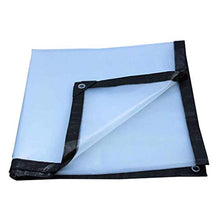 MTYLX Outdoor Multifunzionale Incatramata, Heavy Duty Bianco All'Aperto Scopo Di Copertura Impermeabile Strato a Terra Multi Trasparente per Calcinaccio Campeggio con Occhielli Rinforzati e Bordi,B,2