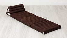 livasia | Cuscino Thai Triangolare in kapok | Cuscino con Materasso Piegato in 3 | Materassino Thai con Cuscino Relax