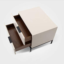 Comodino Moderna Nuova Camera da Letto Cinese Mini Contenitore di stoccaggio in Legno massello Semplice con Cuscinetto 300KG-41X55X41cm FANJIANI