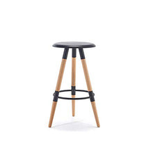 Lanrui di Legno Solido Bar Sgabelli Creativo Designer Bar Sgabelli Soggiorno Sala seggioloni Tavolo Sedie Bar Sedie (Color : Black, Size : 37X37X79cm)