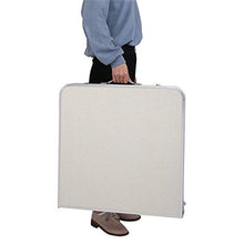 FGWE - Tavolo pieghevole multiuso portatile, 120 x 60 x 70 cm, colore: Bianco, Beige