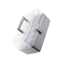 Medicine Cabinet 3 strati scatola portatile 34 X 18 17.5cm grigio