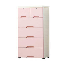 XU-zgang baby armadio, giocattolo di plastica Abbigliamento finitura armadietto bagno Toeletta Cassettiera scatola di immagazzinaggio, 58 * 40 * 112CM Scatola di immagazzinaggio multistrato