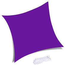 YTQ Rettangolo Vele Parasole Vela Copertura Impermeabile del Baldacchino del Blocco UV con Corda Libera per Patio Cortile Prato Giardino Pergola Veranda attività All'aperto Dimensioni(Color:Viola)