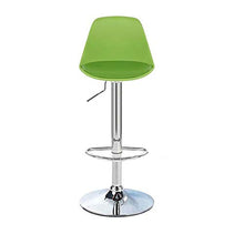 Sgabello da bar LF alla moda, creativo, per la casa, con schienale alto rotante, sgabello per colazione, ristorante e sollevamento (colore: verde)