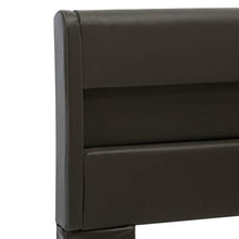 Tidyard Struttura Letto Singolo/Matrimoniale Moderno a Doghe con LED Rivestimento in Similpelle,Letto a Doghe,160x200 cm,Antracite