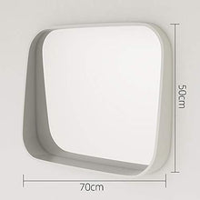 Mirror Specchio per la casa Specchio per Il Bagno Specchio per Il Bagno Pugno Gratuito cremagliera mensola del Bagno Specchio per Appendere Lo Specchio Quadrato Specchio per Il Trucco 500mm × 700mm