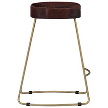 Sgabelli da Bar Gavin 2 Pezzi Sgabelli da Bar Sedie da Cucina 46x38x52 cm Legno con Barra d'Acciaio