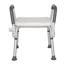 Sedia da Doccia Sedia da Doccia in Acciaio Inox Sgabello per Anziani/Disabili Sgabello Antiscivolo Sedile da Doccia Sgabello con Maniglia 6 Altezza Panca da Bagno Sgabello Seduta Bianco Peso Max