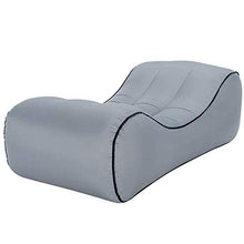 MINMINA Divano Gonfiabile Divano Pigro Divano Gonfiabile Pigro Esterno Letto d'Aria Portatile in Nylon antistrappo Materiale 5 Secondi Gonfiabile 75 * 50 * 30cm, Rosso