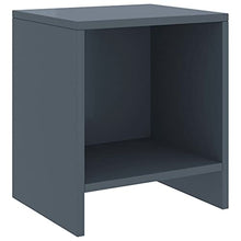 vidaXL Comodino Grigio Chiaro 35x30x40 cm in Legno Massello di Pino