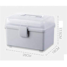 HUOQILIN Armadietto Re Medicina di Famiglia Home Box Stoccaggio Multistrato Medico Visite Salute dei Bambini Piccoli alla Medicina Toracica di Emergenza di Farmaci (Color : Gray)