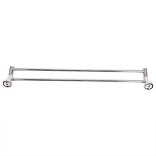 CHHD Portasciugamani a Doppia Asta da Bagno, mensola Porta Asciugamani a Muro da 90 cm a 2 Poli in Acciaio Inossidabile, Antiscivolo, Forte Resistenza con Gancio
