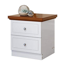 Comodino in Legno massello Mediterraneo Europeo Armadio di stoccaggio Moderno e Minimalista cassetto Armadio Cuscinetto 30 kg-46x40x45 cm FANJIANI