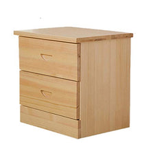 Comodino Legno Solido Comodino con 2 cassetti Comodino Armadio di immagazzinaggio for la casa Camera da Letto Accessori Ufficio Universitaria USA per mobili Camera da Letto