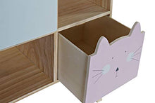 Dekodonia Cassettiera, Legno, Multicolore, Universale
