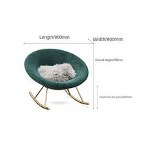 XinQing-Sedia a Dondolo Lazy Divano Sedia Tempo Libero Soggiorno Balcone Girl Sedia a Dondolo Nordic Style 90x90x70cm