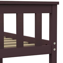 SKM Giroletto Marrone Scuro in Legno Massello di Pino 160x200 cm (26.7kg)