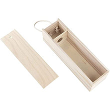 Juvale - Scatola da vino in legno, confezione da 2 pezzi, per bottiglie di vino, in legno, con manico per feste di compleanno, inaugurazione della casa, matrimonio, anniversario, 30 x 10 cm