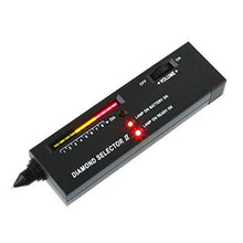 Kinshops Diamante Gemme Tester Penna Strumento di Selezione Portatile di Pietre preziose Indicatore LED Strumento di Prova Gioielli affidabile accurato, Nero