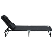 homcom Outsunny Lettino Prendisole Lettino da Giardino Lettino Relax Lettino treppiede con Apertura Frontale Grigio