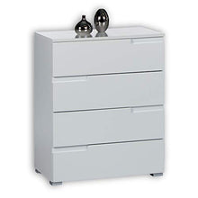 Bega 36-954-13 Spice Comò con 4 cassetti, con Maniglie fresate, Circa 65 x 80 x 40 cm, Bianco