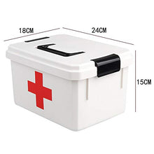 Medicine box Cassetta di Pronto Soccorso Portatile per Uso Domestico, classificazione dormitorio per Studenti, Scatola di Pronto Soccorso 28,5 × 21,5 × 17 cm
