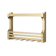 Portavini Portabottiglie in Ferro da Parete, Portabottiglie Multifunzionale per Ristorante Cucina, Espositore, Porta Bicchieri da Vino (Size : 60cm)