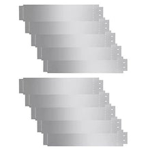 honglianghongshang Barriere e recinzioni Delimitazioni e recinzioni da Giardino Set Pannelli Recinzione Prato 10 pz Acciaio Zincato 100x20 cm