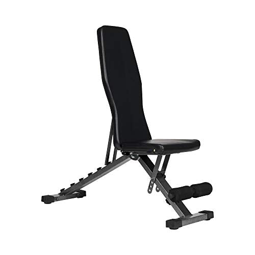 PUCHIKA Panca per sollevamento pesi, panca regolabile, panca pieghevole per allenamento completo del corpo, pressione panchina