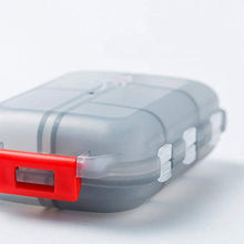 BANGSUN - Portapillole portatile con 10 scomparti per medicina grande, grigio, marrone, 2 pezzi