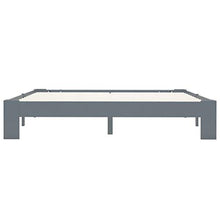 FAMIROSA Giroletto Grigio in Legno Massello di Pino 160x200 cm