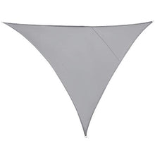 Outsunny Vela Ombreggiante Triangolare, Tenda da Sole per Esterno in Poliestere Anti UV Traspirante 4x4x4m Grigio