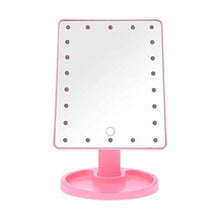 ZWH-Specchio per Il Trucco Specchio for Il Trucco, Regolabile A LED dello Schermo di Tocco di Ricarica USB 180 Gradi Rotativi Piazza Specchio da Toilette Cosmetici Strumenti