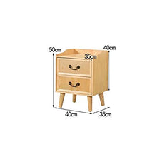 Comodino LHY- Comodino in legno massello con cassetti con forte capacità di appoggio per camera da letto, studio, ecc comodo A