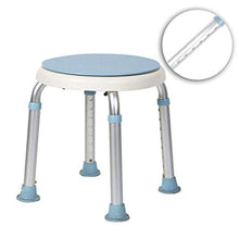 LXLAMP Sgabello da Doccia Regolabile in Altezza, Panca for Scarpe Girevole e Panca di Riposo Telaio in Alluminio for Anziani disabili Blu, Sgabello Vasca da Bagno Sedile per Doccia