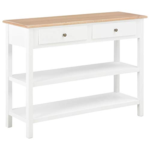 FAMIROSA Credenza Bianca 110x35x80 cm in MDF