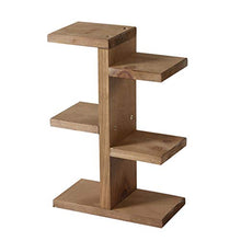 ZYLE Decorazione a 3 Ripiani in Legno massello con 3 Ripiani for Fiori Flower 20 * 10 * 34,5 cm