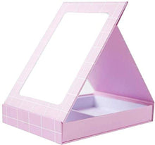 LBWARMB Trucco Specchio con luci Trucco Creativo Multifunzionale Specchio Bagagli Tipo Pieghevole Vestire Specchio Specchio Student Portable
