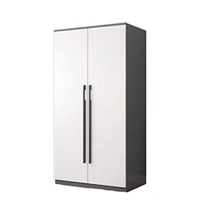 Abiti Armadio Armadio Home Bedroom Bedroom Piccolo Appartamento Semplice Camera a noleggio Moderna con Bambini Deposito Semplice Armadio Decorazione Elegante (Colore : Black, Size : 155x40x60cm)