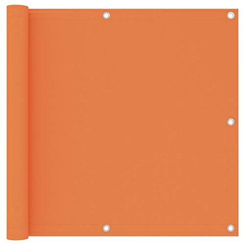 vidaXL Paravento Balcone Arancione 90x300 cm Tessuto Oxford