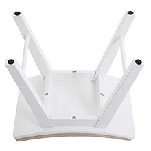 EXCLVEA Sedile per Trucco per Camera da Letto Vanity Sgabello, Trucco Moderno Dressing feci con Concavo sede di Superficie, Panchina Imbottita con Gambe Rubberwood, 286lb capacità, for Camera
